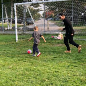 Chad Michael Murray Instagram - We’re BIG ADVOCATES for outdoor sports and activities! Play 60 at a minimum. As you can see, as you scroll through the pics, this ended super well for our daughter😂 Dang Net Monster again... #ShootsHeScores #play60 #sports #FamilyPlaysHard