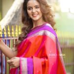 Chaitra Reddy Instagram - Embracing the allure of Snehalayaa Silks, Chaitra Reddy radiates timeless grace in our exquisite saree. ❤️🌟 Her elegance, paired with our curated collection, paints a picture of sophistication and charm. 💖 #SnehalayaaSilks #ChaitraReddy #SareeSophistication