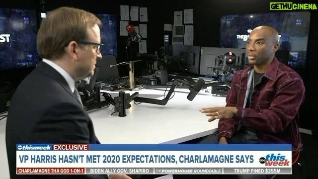 Charlamagne Tha God Instagram - Thank You To @jonkarl for having me on @thisweekabc this past Sunday and yes President Biden needs to let VP Kamala Harris take the wheel a lot more. I want to see her going on Fox News with the same energy she used to have in those Senate Hearings. The Biden campaign clearly needs that energy. Let’s Discuss……