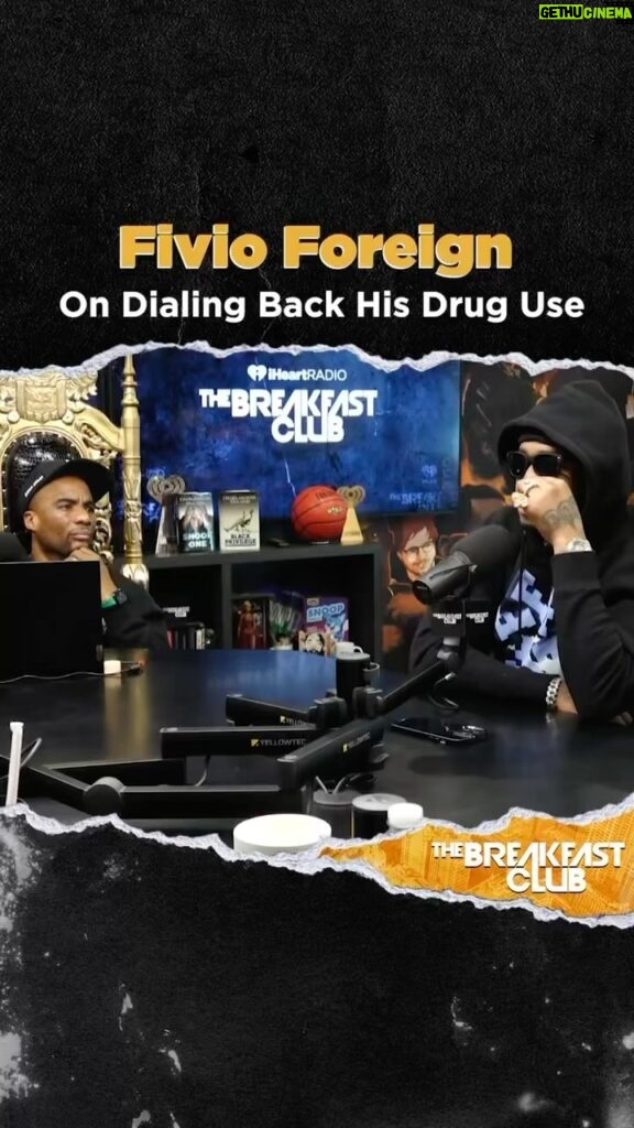 Charlamagne Tha God Instagram - Fivio Foreign asked a legitimate question on social media and y’all didn’t give him no real answers. What else can he be addicted to besides Percocet? Let’s Discuss…..Full conversation on @breakfastclubam @youtube page now!!!!