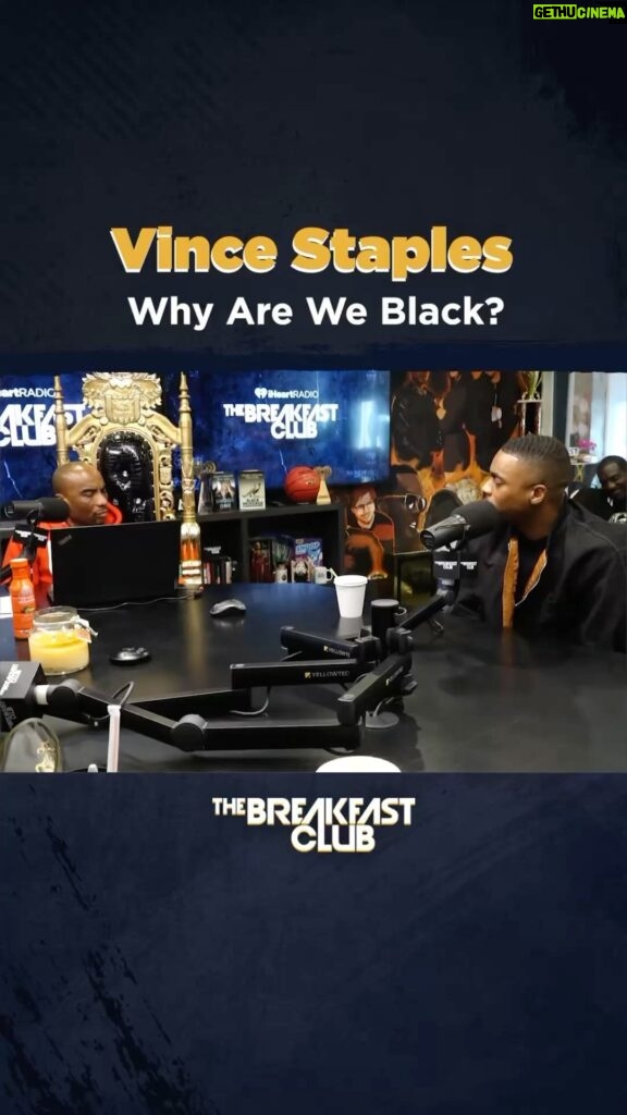 Charlamagne Tha God Instagram - The Good Brother @vincestaples new show on @netflix ask a great question that I would like to hear ya’ll answer. “Why are we Black??” Let’s Discuss….Full conversation on @breakfastclubam @youtube page now!!!!