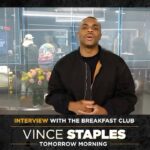 Charlamagne Tha God Instagram – The Good Brother @vincestaples has a show premiering on @netflix tomorrow so he will be on @breakfastclubam in the morning to discuss….