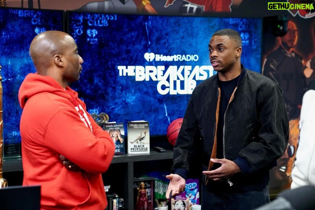 Charlamagne Tha God Instagram - The Good Brother @vincestaples on @breakfastclubam this morning discussing the #VinceStaplesShow on @netflix tune in!!!