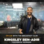 Charlamagne Tha God Instagram – The Bob Marley Biopic #OneLove drops on Valentines Day and we have the star of it Kingsley Ben-Adir on @breakfastclubam in the morning……