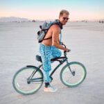 Charlie Carver Instagram - nothing like a little mud bath to help slough off an old skin ✨ Black Rock City, Burning Man, Nevada