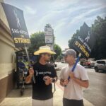 Charlie Carver Instagram - Can think of no better way to spend my birthday. No wishes, just demands for a fair deal 🎂 #fairdeal #sagaftrastrong #wgastrong #union Paramount Studios