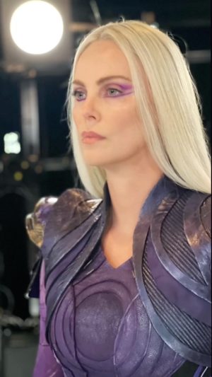 Charlize Theron Instagram - Sneaky peaky BTS