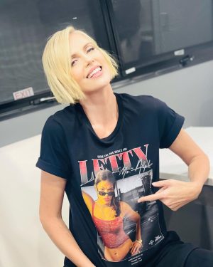 Charlize Theron Instagram - My girl!!!! Say hello to my new favorite shirt –– who the hell wouldn't want a tee with @mrodofficial's perfect face on it?!

Join our @thefastsaga fam by snagging a piece of the first ever official Fast merch collection at fastxstore.com. 100% of net proceeds benefit my organization @ctaop to support the health, education and safety of youth in Southern Africa.  One week left to get yours! 🔗 Link to buy in bio!

#Letty #Cipher #FastX