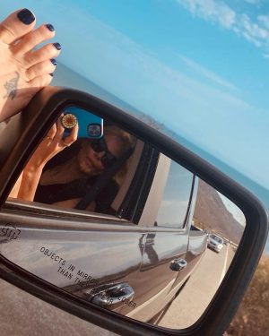 Charlize Theron Instagram - Road tripping to Los Alamos 💜
Mad love for Chef Daisy and everyone at @bellslosalamos - so good!!!