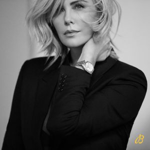 Charlize Theron Instagram - Really psyched to share these shots from the latest @breitling campaign that I have the pleasure of being a part of, alongside my amazing Spotlight Squad members @mistyonpointe and Yao Chen. 
I’m obsessed with my new Breitling Chronomat watch, and I love the idea that this watch doesn't dictate how your day should go – or what you should wear. @Breitling does a really beautiful job of keeping their female clients, and the complexity of our lives, in mind when designing their watches. 
#SquadOnAMission
