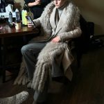 Chase Hudson Instagram – faux fur with the chauffeur New York City