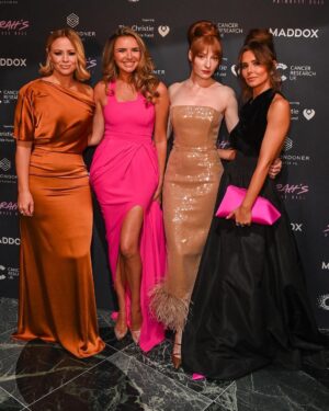 Cheryl Cole Instagram - After an intensely emotional (& quite stressful) year of planning & organisation we managed to fulfil our last promise to Sarah 💗🙏🏼 
None of us can fight this awful disease by ourselves but by coming together, leaning on each other and fighting side by side we can surely try. 

We are deeply grateful and touched by each person that helped in our endeavour and are incredibly proud to say we have reached our target goal, making us able to fund the entire study !!.. and also help in other ways for those currently suffering through harsh treatments 🙏🏼

To our host Fearne Cotton , and special guest performers Ricky Wilson, Will Young and Olly Alexander you have no idea how much weight you lifted off of our shoulders and how much light & warmth you brought into that room 🌸 💫 
I will be forever grateful for your time & generosity 🥹💗
Every single attendee & person that contributed in any way no matter how big or small THANKYOU! 🙏🏼 You have literally helped in the fight to change the lives of others !!

Our pjs are also flying off the shelves .. 🥹 which means the people still suffering can be helped in Sarah’s honour too 🙏🏼 - the more we raise the more can do to help others with breast cancer.

I am blown away that even in these current times & circumstances people are still willing to think of how to help support others in this continuous fight. We’ll get there together. One step at a time 🤝