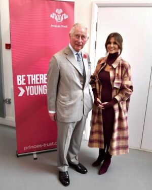 Cheryl Cole Instagram - It was so incredibly special to go back to my centre with the Princes Trust and HRH Prince Charles today. To meet the 8 young people who have been through the most recent ‘Team programme’ and hear how much it’s changed their lives really was so inspiring. The work the Princes Trust do really is so important in helping young people succeed ❤️🌹