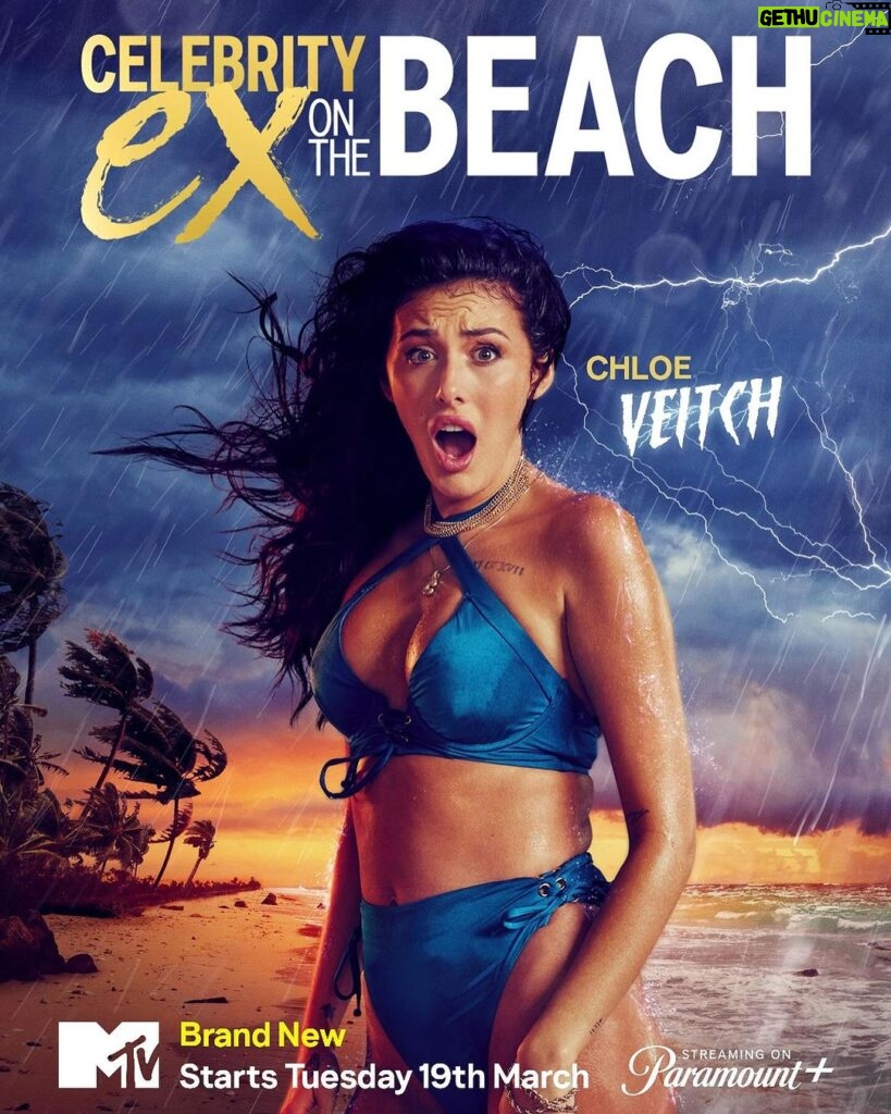 Chloe Veitch Instagram - GET READY FOR THE STORM | 19th MARCH ⛈ @mtvuk @paramountplusuk #celebex