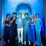 Chonnasorn Sajakul Instagram - Life is way more fun with a little blue in it 🩵💙 Thank you @fredjewelry for having me! #FREDHappyBlueShades #FREDblueparty Singapore 新加坡