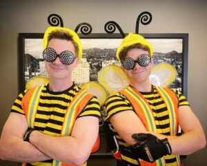 Chris Colfer Instagram - Hardest workers on the planet. 🐝 #SaveTheBees #HappyHalloween