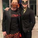 Chris Colfer Instagram - Had a real SCREAM at the #HalloweenKills premiere last night. (Actually, several screams!) Why can’t every premiere be a costume party? Thank you @charles_dujic for the purrrfect hair.