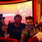 Chris Colfer Instagram - Had a real SCREAM at the #HalloweenKills premiere last night. (Actually, several screams!) Why can’t every premiere be a costume party? Thank you @charles_dujic for the purrrfect hair.