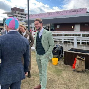 Chris Hughes Instagram - The perfect suit for St. Patrick’s Day ☘️

@houseofcavani have had me covered for the whole festival! I’ll be wearing more styles for this years Grand National. If you’re needing a suit use my code ‘HUGHES20’ for a discount 🫶🏽🐎 ad
