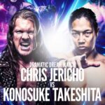 Chris Jericho Instagram - I’m ready for the #DramaticDreamMatch vs @realtakesoup in Tokyo on Sunday, Nov 12 at @ddt_prowrestling’s #UltimateParty in Ryogoku Kokugikan! You can check it out worldwide THIS SUNDAY on the link in my Bio! You don’t wanna miss this match…it’s gonna be one to remember! @aew Ryogoku Sumo Arena, Tokyo