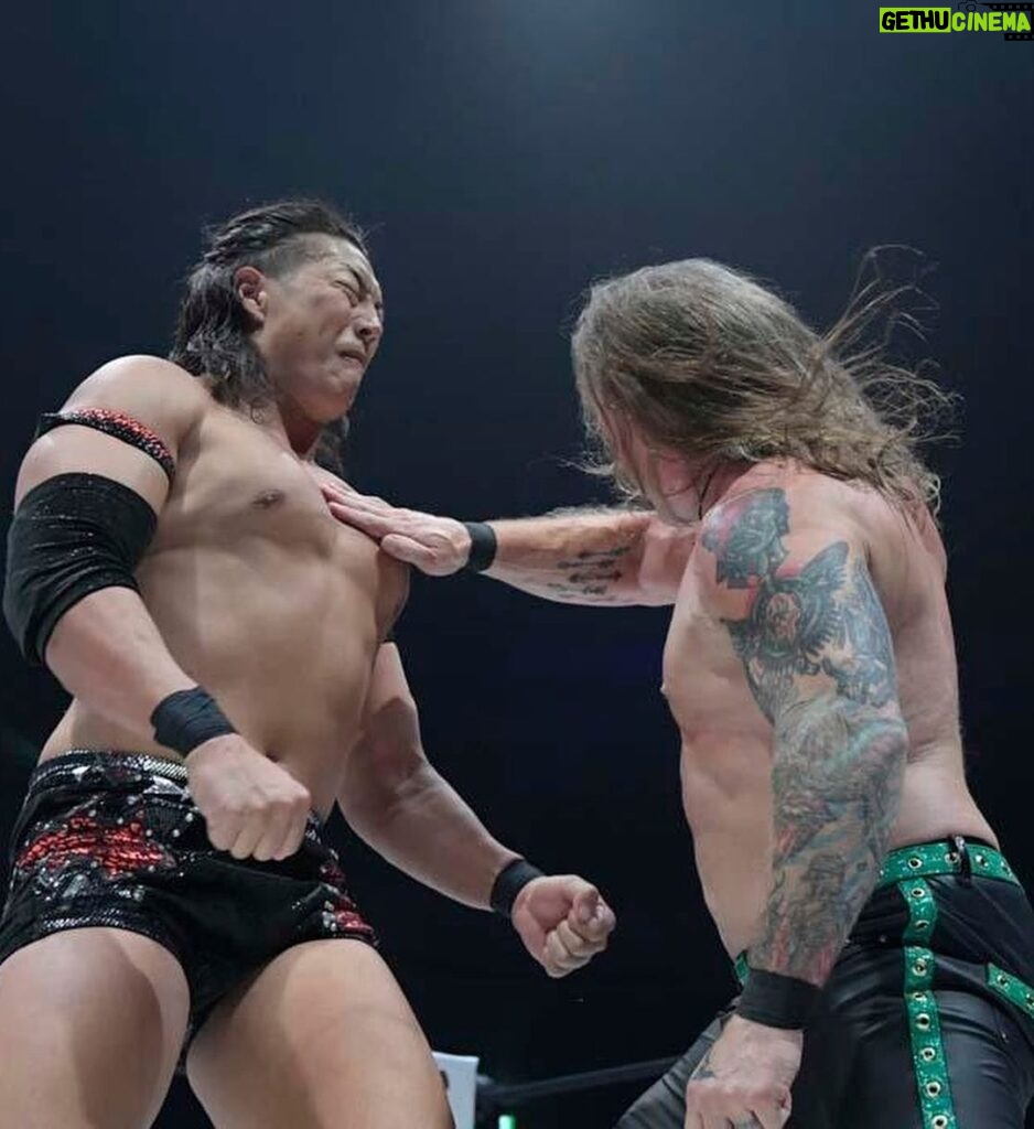 Chris Jericho Instagram - My first match of my 53rd year was also my best of 2023. Thanks to @realtakesoup and @ddt_prowrestling for an amazing experience! #Ryoguku was packed and the crowd was electric! And the match was hard hitting AF & super dramatic. One of my favorite trips to Japan EVER…and I’ve been coming here since 1991! You can watch this instant classic NOW at the link in my bio… DONCHA DARE MISS IT! #DDTUP 第一ホテル両国