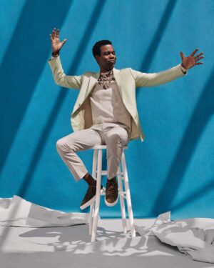 Chris Rock Instagram - Esquire: @esquire
Interview: @mitchsjackson
Photographer: @dario.studio
Styling: @chloehartstein
Creative Director: @nicksullivanesq
Design Director: @rw3ll
Groomer: @lisadeveauxofficial
Executive Director, Entertainment: @randipeck
