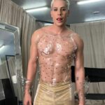 Christian Chávez Instagram - Sugar 🍨 Corset : @davidmedinadesigner Pantalones : @pablo_palomeque_ Foro Sol - Ciudad De Mexico