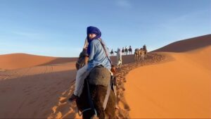 Christian Convery Instagram - One of the most majestic moments in my life! #dromedaire #saharadesert #morocco #14yearsold #birthdaytrip #mergouzadesert Sahara Desert