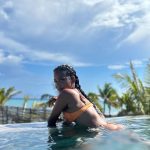 Christina Milian Instagram - Whatcha waiting for? Treat yourself. 🧡✨ #youllbehappyyoudid #vacationmode #cancun #carribean #mexico #slaycation #swim #swimsuits #myraswim Impression Moxché by Secrets