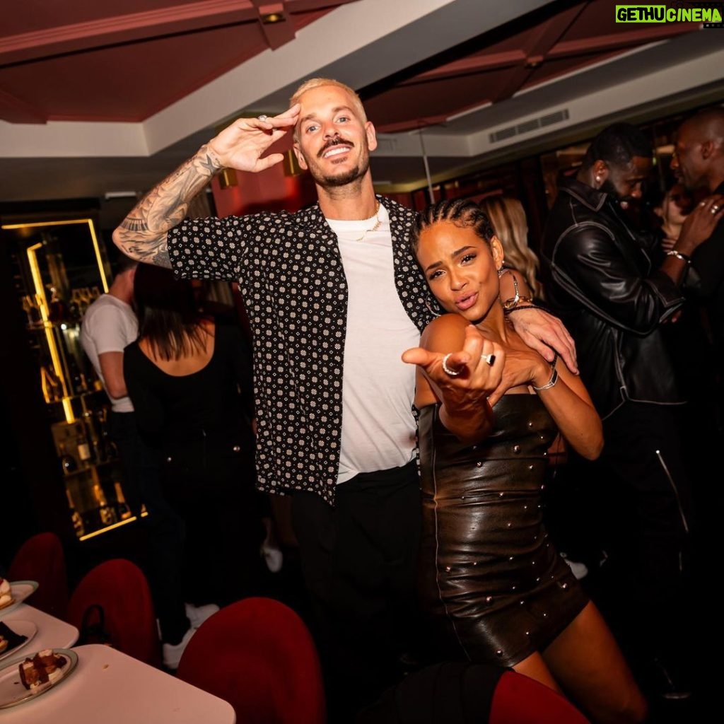 Christina Milian Instagram - Today we celebrate another year around the sun! It’s our Birthday!!! Couldn’t be happier to celebrate this day with my ride or die ❤️‍🔥 @mattpokora #ItsMyBirthday #TwinFlame 🎂 @jeffreycagnes 🍝 @giusetrattoria 📸 @pixelinephoto Thank you for planning us a special birthday surprise! @kikslaser Giusé Trattoria