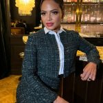 Christina Milian Instagram - Honored to bring the Holiday Spirit to life in Paris. 🪄❤️🎄 Sincerely, Godmother of the Saint Honoré Committee lighting ceremony.. (Me?! I can’t believe it?!) @comitefaubourgsainthonore 📸: @stephanetasi Wearing: @majeparis #christmaslights #lightingceremony #paris ##christmasinparis #holidayspirit #alliwantforchristmasisyou Paris, France