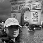 Christina Milian Instagram - Life Lately 🥰 1. More 🚞 Love 2. Homework & Girl Time àla cafe 3. Journal & Plan til’ year end 4. The Curls were a vibe honey! Still are. 5. Papa & the boys race Paris 6. The Best Team. 7. 2 Hats and what? 8. Tour of the Year en’ France goes to.. 9. French Mani. I like. 💅🏾 10. Night run to Arc de Triumph.