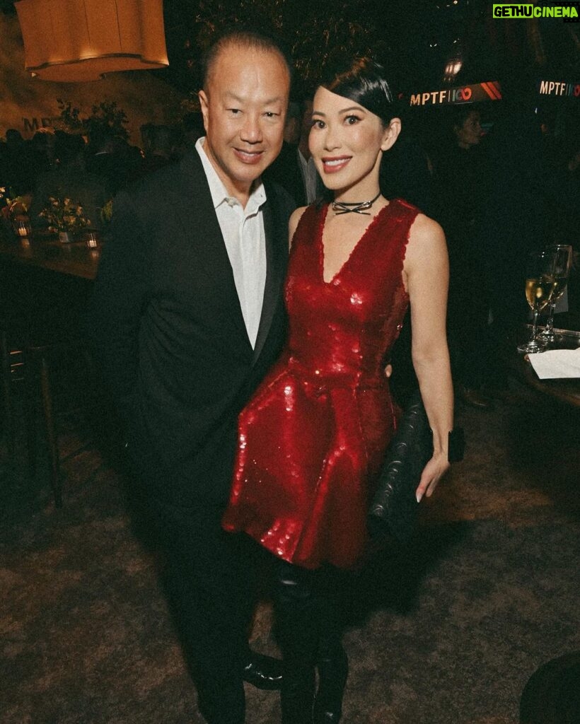 Christine Chiu Instagram - Too much fun! Many thanks Motion Picture Television Fund for endless sushi pizza drinks games dancing, but mostly for what you do for the folks in the entertainment arts industry 🫶 @mptf @televisionacad #eveningbefore Bravo on another great year @andygelb ❤ Pacific Design Center