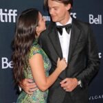 Christopher Briney Instagram - dalíland premiered at tiff this weekend and i could not be more proud of it. thank you to all of the wildly talented people who made this movie 💗 it’s beautiful suit: @gucci shoe: @louboutinworld jewelry: @cartier styled by: @daniela_viviana bts photos by: @klarawaldbergphotos @pressmanfilm @dalilandfilm