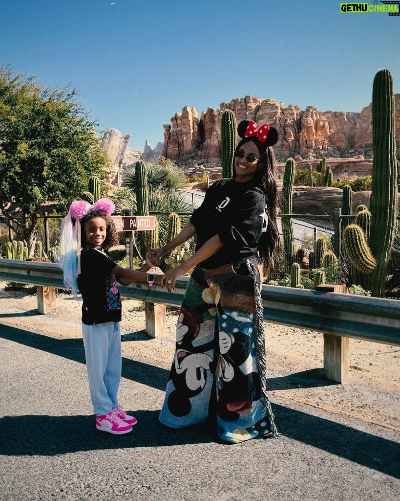 Ciara Instagram - I got my Princess and She got me! #InternationalWomensDay Disneyland