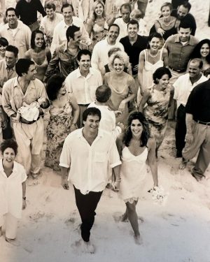 Cindy Crawford Instagram - 25 years ago today, Rande and I got married at the Ocean Club in the Bahamas. It was a picture perfect wedding all captured by @arthurelgort. We spent a beautiful weekend surrounded by family and friends celebrating our love for each other. I would do it all over again in a second. 

I want to congratulate “us” on making it 25 years. We have been blessed in so many ways, especially our two children @presleygerber and @kaiagerber. I also want to acknowledge that even with all the blessings, life is full of ups and downs and challenges. I’m proud of how we have navigated life together — looking to each other for strength and comfort. You have been my best friend and rock and I can’t imagine a life without you. 

Happy Anniversary @randegerber! 🤍
