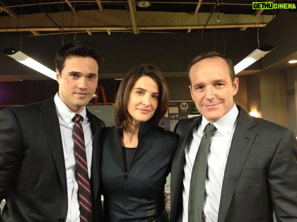 Clark Gregg Instagram - No #agentsofshield tribute is complete without these two: the unkillable Hydra hunk @imbrettdalton and the seriously one of a kind brilliant badass and OG Avenger @cobiesmulders