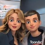 Claudia Gerini Instagram - Claudia e Manuel #cartoon manuel_demichele99