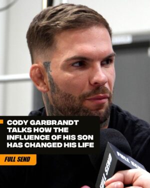 Cody Garbrandt Instagram - Cody Garbrandt talks how his son has changed his life in and out of the octagon.

FOLLOW @fullsend_mma 

#codygarbrandt #ufc #mmaworld