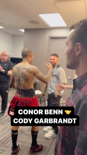 Cody Garbrandt Instagram - @conorbennofficial is greeted by former UFC champion @cody_nolove 🤝

#BennDobson
