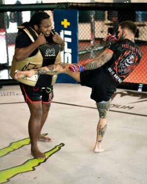 Cody Garbrandt Instagram - Under a month till  battle!! @fewwillhunt keeping me geared up @dcblackkobra