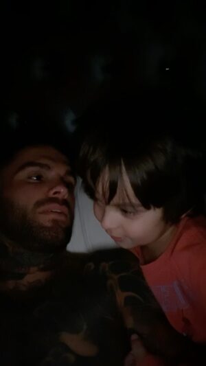 Cody Garbrandt Instagram - Bed time stories with Smoosh 😂💀