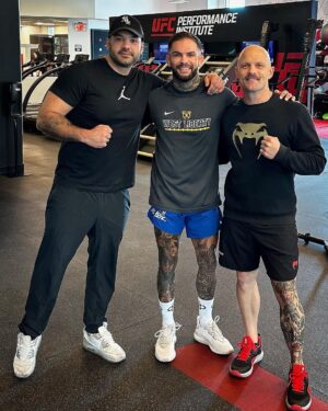 Cody Garbrandt Instagram - Great training with @gav_pratt at the @ufcpi 3 weeks out from #UFC296 #nolove