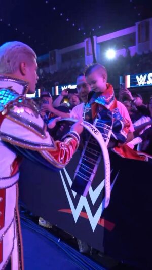 Cody Runnels Instagram - @americannightmarecody shared a special moment with a young fan at #WWEWhitePlains!