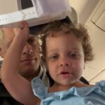 Cody Runnels Instagram - Last week was “Libby and Olaf in Summer”, this week was “Brandi40” - bdays a week apart! Quality time with a GREAT crew. (And then Lib and I were delayed due to weather and we tried on my hat for awhile)