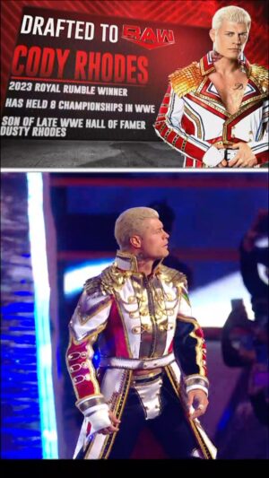 Cody Runnels Instagram - #WWERaw’s first pick tonight, @americannightmarecody! #WWEDraft