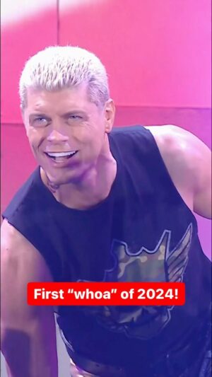 Cody Runnels Instagram - @americannightmarecody starts us off with the first “whoa” of 2024! #WWERaw