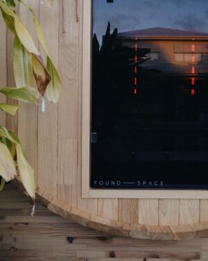Cody Simpson Instagram - Just elevated my recovery game with @found__space. The infrared barrel sauna is the most elite addition to my backyard haven. Post-swim sauna sessions are go.
