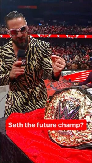 Colby Lopez Instagram - @wwerollins let the WWE Universe know his thoughts on the new World Heavyweight Championship 👀