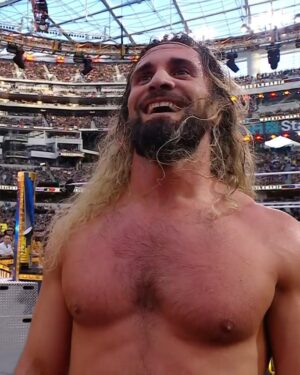 Colby Lopez Instagram - @wwerollins vs. @loganpaul was one of #WrestleMania Saturday’s most insane matches! 🔥